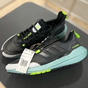Adidas ULTRABOOST 21 GORE-TEX RUNNING SHOES Signal Green Mens Size 11 Brand New